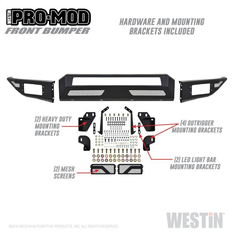 Westin 17-19 Ford F-250/350 Pro-Mod Front Bumper