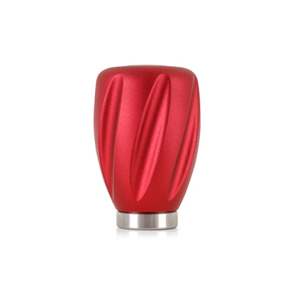 Steel Core Twist Shift Knob Red Aluminum