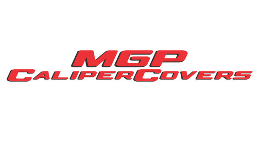 MGP 4 Caliper Covers Engraved Front & Rear MGP Black Finish Silver Characters 21 Ford Bronco Sport