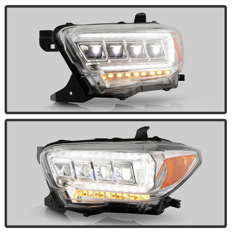 Spyder 16-20 Toyota Tacoma LED Model Only High-Power LED Headlights - Chrome PRO-YD-TT16LEDAP-C