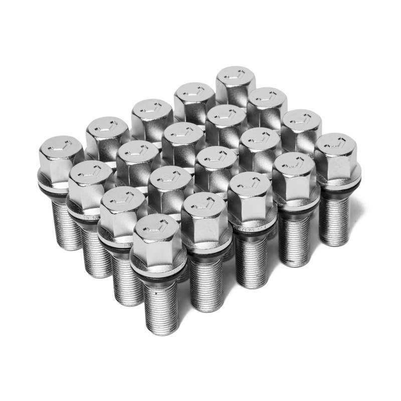 Vossen Lug Bolt - 14x1.25 - 45mm - 17mm Hex - Cone Seat - Silver (Set of 20)