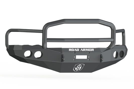 Road Armor 02-05 Dodge 1500 Stealth Front Winch Bumper w/Lonestar Guard - Tex Blk