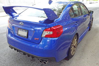 Rally Armor 15+ Subaru WRX & STi Sedan Only UR Black Mud Flap w/ Blue Logo