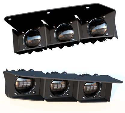 ORACLE Lighting 21-22 Ford Bronco Triple LED Fog Light Kit for Steel Bumper - White