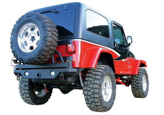 Rampage 1987-1995 Jeep Wrangler(YJ) Recovery Bumper Hd Rear - Black