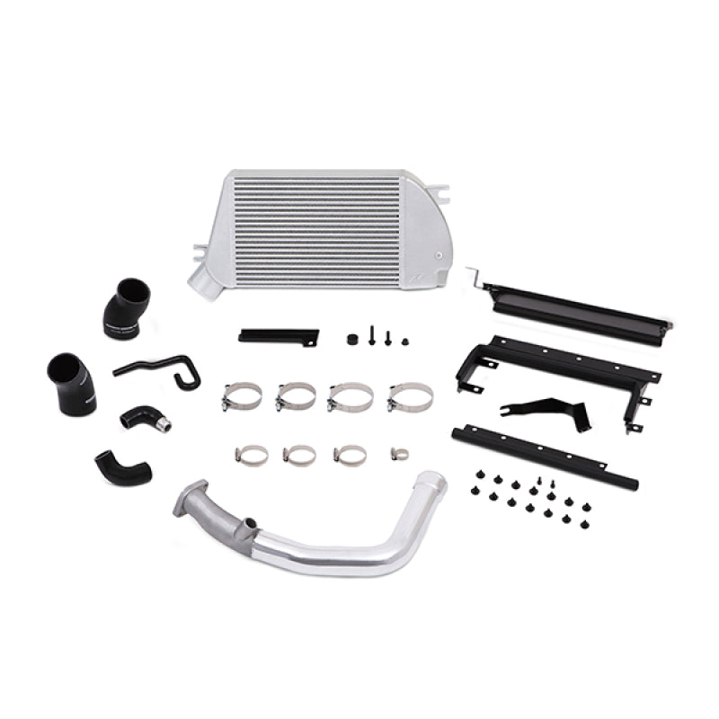 Mishimoto 2015 Subaru WRX Top-Mount Intercooler Kit - Powder Coated Silver & Polished Pipes