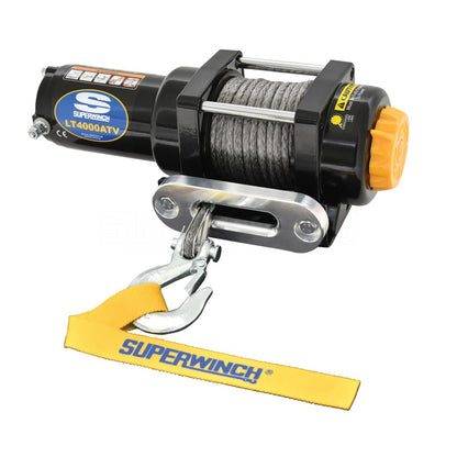 Superwinch 4000 LBS 12 VDC 3/16in x 50ft Synthetic Rope LT4000 Winch