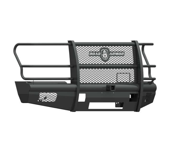 Road Armor 17-20 Ford F-250 Vaquero Front Bumper Full Guard 2in Receiver - Tex Blk