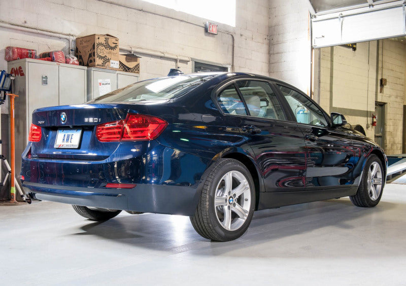 AWE Tuning BMW F30 320i Touring Edition Exhaust & Performance Mid Pipe - Diamond Black Tip (90mm)