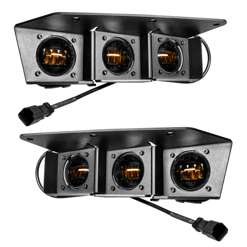 Oracle High 21-22 Ford Bronco Triple LED Fog Light kit for Steel Bumper