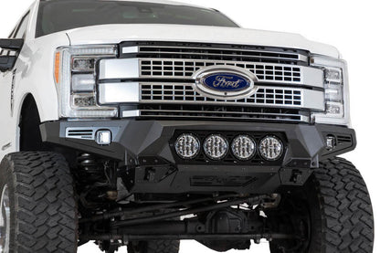 Addictive Desert Designs 17-20 Ford Super Duty Bomber Front Bumper w/ Mounts For 4 Rigid 360 6in