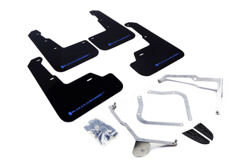 Rally Armor 15+ Subaru WRX & STi Sedan Only UR Black Mud Flap w/ Blue Logo