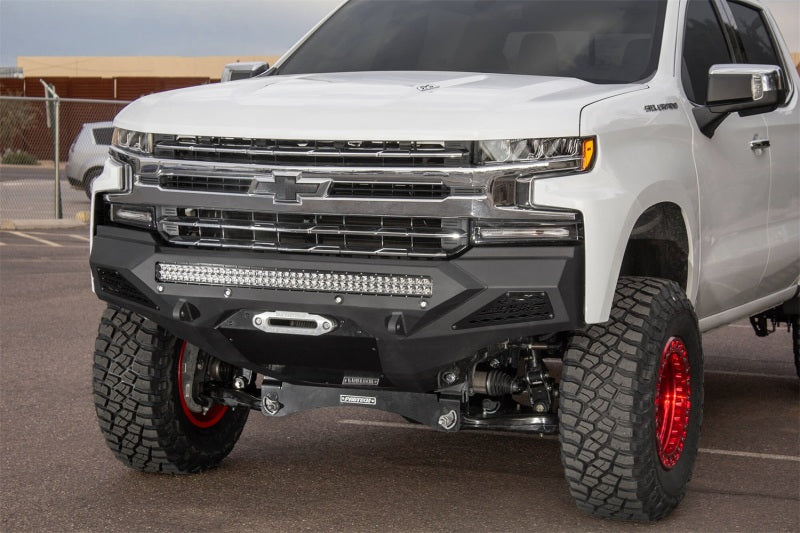 Addictive Desert Designs 2019 Chevrolet Silverado 1500 SF Front Bumper w/ Winch Mount&Sensor Cutout