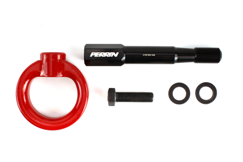 Perrin 15-17 Subaru WRX/STI Tow Hook Kit (Front) - Red