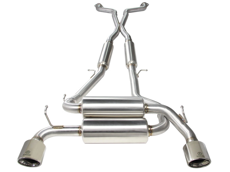 aFe Takeda Stainless Steel Cat-Back Exhaust System (Polished) Tips - Infiniti G37 Coupe / Q60 14-15