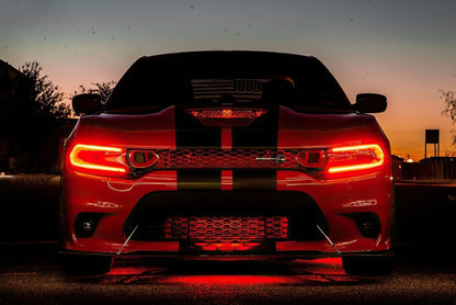 Oracle 15-21 Dodge Charger RGB+W DRL Headlight DRL Upgrade Kit - ColorSHIFT w/ BC1 Controller