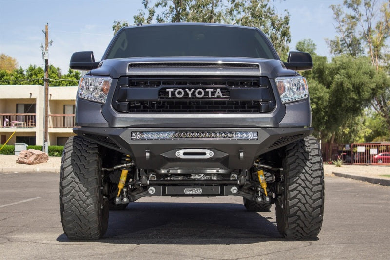 Addictive Desert Designs 14-18 Toyota Tundra Stealth Fighter Front Bumper w/Winch Mount & Sensors