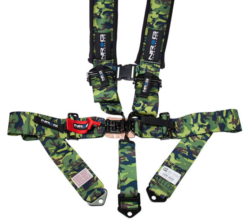 NRG SFI 16.1 5pt 3in. Seat Belt Harness/ Latch Link - Camo