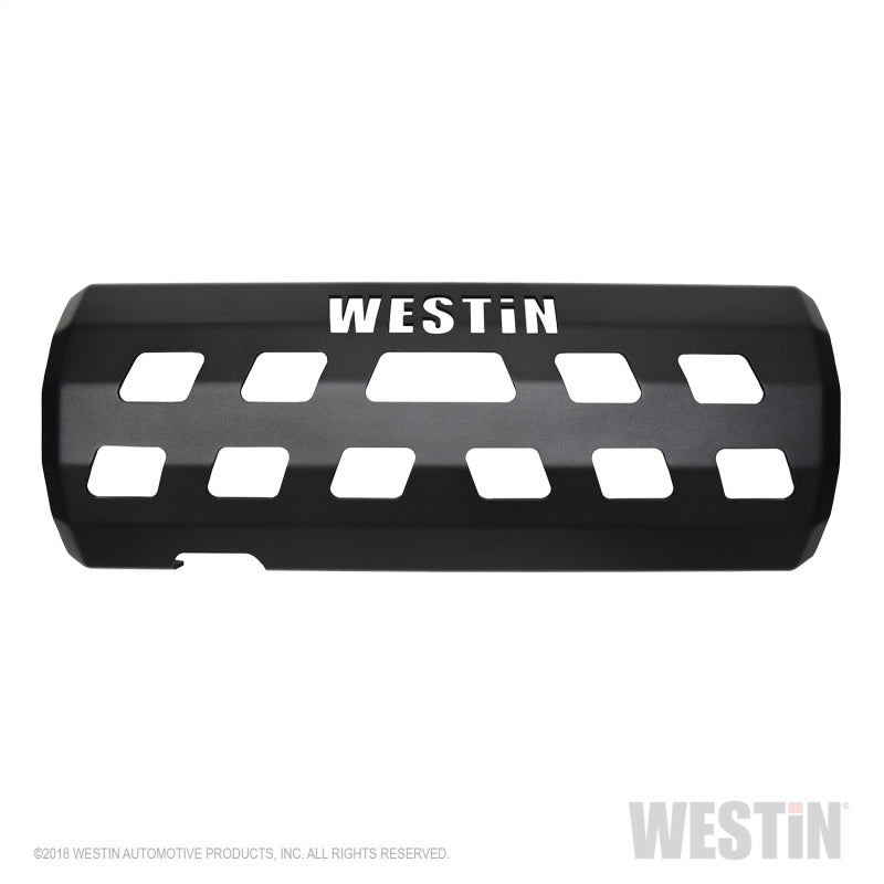 Westin 18-22 Jeep Wrangler JL (Excl. 4xe) Muffler Skid Plate - Tex. Blk